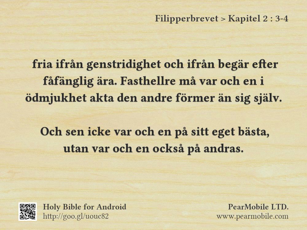 Filipperbrevet, Kapitel 2:3-4